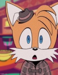 Shocked detective tails Meme Template