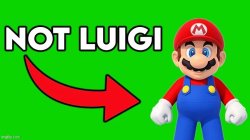 Not luigi Meme Template