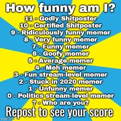 How funny am I Meme Template