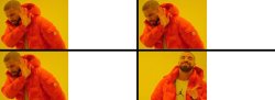 Drake Meme with 4 Panels Meme Template