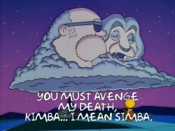 you must avenge my death kimba Meme Template