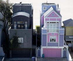 pink and black house Meme Template