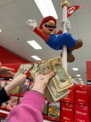 Stripper mario Meme Template