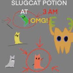 Slug cat potion (drawn by enot) Meme Template