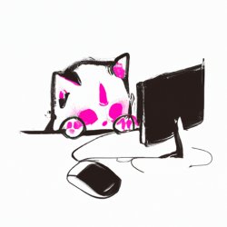 cute kitten using computer Meme Template