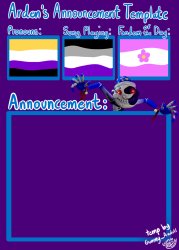 Arden_in_Space’s announcement template Meme Template