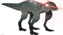 Red eyed dino Meme Template