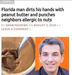 Man covered fist with peanut butter Meme Template