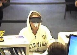 Female maqued bank robber Meme Template