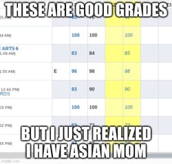 Good grades Meme Template