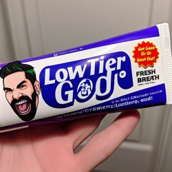 Low Tier God Toothpaste Meme Template