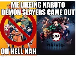 Naruto demon slayers Meme Template