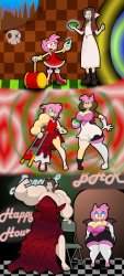 Amy Rose Curvy Transformation Meme Template