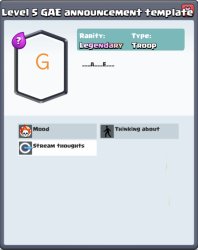 GAE announcement template Meme Template