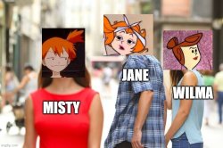 misty and her friends Meme Template