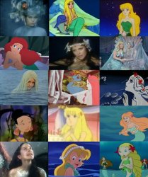 many little mermaids Meme Template