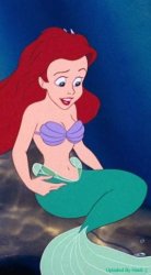 ariel beautifully siting Meme Template