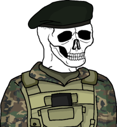 Wojak Eroican SkullFace Leader Meme Template