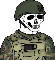 Wojak Eroican SkullFace Soldier Meme Template