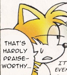 tails thats hardly praiseworthy Meme Template