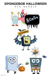 SpongeBob Halloween Meme Template