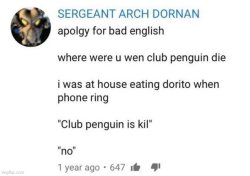 club penguin is kil Meme Template