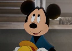 mickey mouse looking up Meme Template