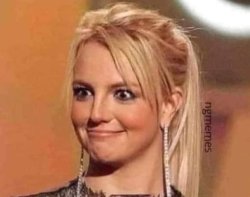 Britany Spears smile weirdly Meme Template