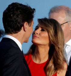 Melania Trump Justin Trudeau G7 JPP Meme Template