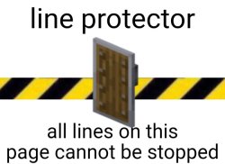 line protector Meme Template