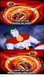 Saiyans Coming to Destroy Earth But Captain Planet Says No Meme Template