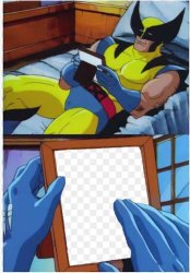 Sad Wolverine Meme Template