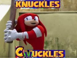 Knuckles chuckles Meme Template