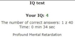 IQ test 4 Meme Template