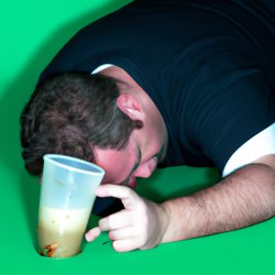 Drunk Gary Puking In Cup Meme Template