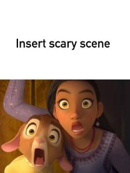 what scares asha and valentino Meme Template
