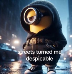 Streets turned me Meme Template