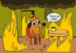 This Is Fine Meme Template