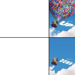 UP Animation DOWN Meme Template