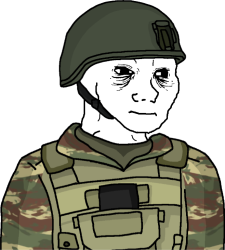 Wojak Tired Eroican Protecter-Soldier Meme Template