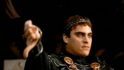 Commodus thumbs down Meme Template