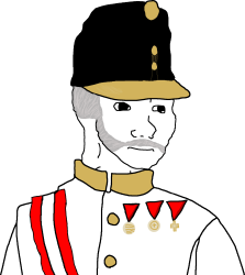 Austrian Soldier Wojak Meme Template