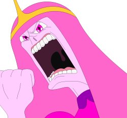 Princess Bubblegum Angry and Rage Meme Template