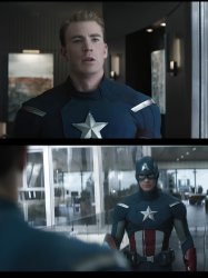 Cap meets Cap Meme Template