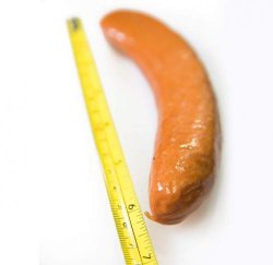 Sausage Hot Dog Dick Measuring contest JPP Meme Template