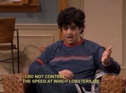 Josh speed at which lobsters die Meme Template