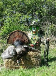 Camo the Clown turkey hunting JPP Meme Template