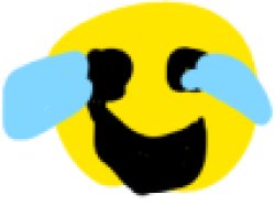 poorly drawn crying laughing Meme Template