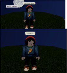Roblox I see no god up here Meme Template
