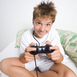 boy playing video games Meme Template